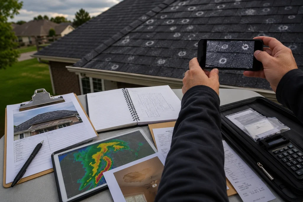 Document Hail Damage for an Insurance Claim 1